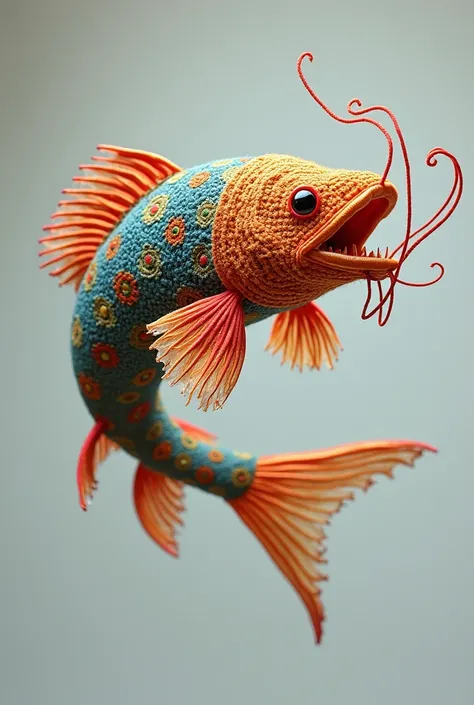 catfish made in yarn