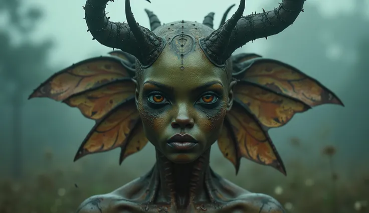 african copper goddess of nature of Silent Hill,iridiscent MOKKO,addict moon,A charming and fascinating creature with other worldly forms that blend the best aspects of the monster human form and the innocent charm of a precocious , once pretty,perfect big...