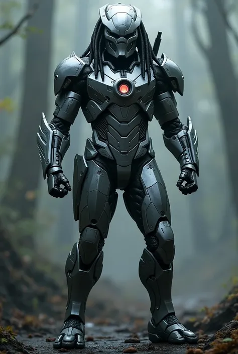 , full body. Predator armor, inspired by,  iron man killer