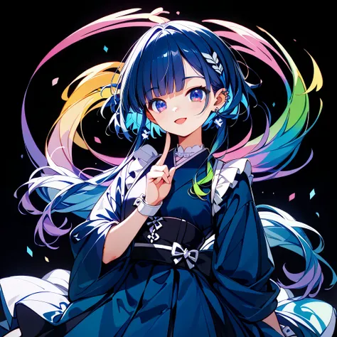 posters、 anime style、((( best composition、 top quality、 greatest masterpiece、 super detailed、 high definition、CG)))、 absurd、 fantasy、Shoulder、 has long sleeves 、The cuffs are widened、 unique cute dress、（ box pleated skirt 、The inner fabric of the pleats ha...