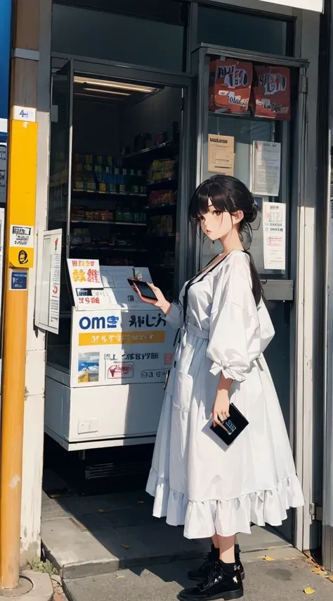  wears streetwear at a convenience store 、 exudes heavenly beauty even though she has almost no clothes、A very elaborate, beautiful and stylish girl 。