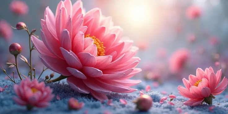 Flower 3D WallpaperILLUSTRATION wallpaper 