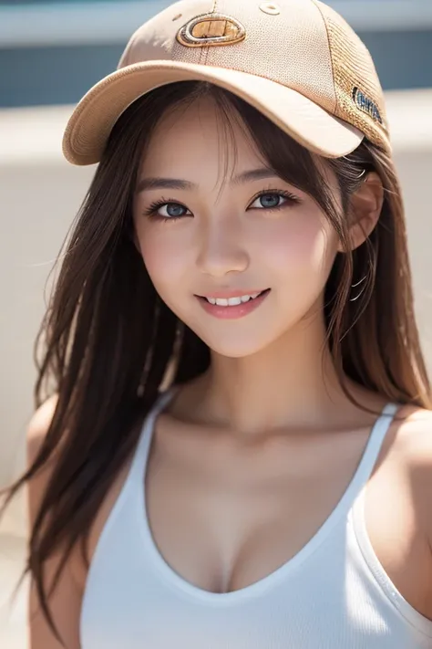 anegasaki nene, shiny chestnut hair, (brown pretty eyes, sparkling eyes, fine eyes), smiling face, super detailed eyes, highly detailed face, highly detailed eyes, (masterpiece:1.2, best quality), 1 girl, cowboy shot,, 


 glossy brown hair ,  long hair、, ...