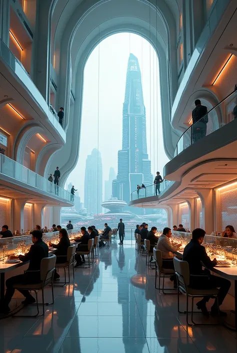 Pictures of places to eat in the distant future