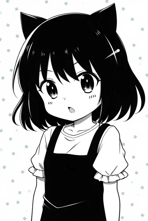  1 girl, solo,  high resolution,  gaze to God,  Open your mouth slightly,  high resolution,  Image Fill , anime,  super detailed, Megumin,KonoSuba, confident look、Black and White、White is bright、Black is black、Megumin、 blessings to this wonderful world