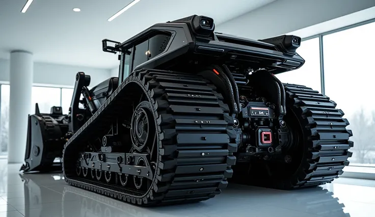 2025 monumental Ao super bulldozer black shine back view in showroom 