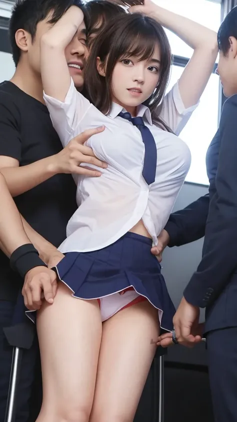   A male student looking for a cute girl , Cute schoolgirl  , Young Face ,     male student in underwear enjoying the reaction of a female student screaming after being forcibly peeled off his uniform ,    A female student touching her lower body with dirt...