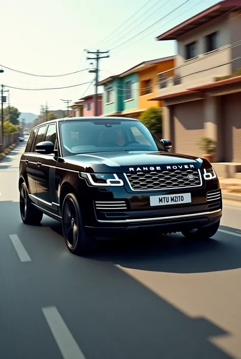 A range rover car named mtu mzito run from the town 