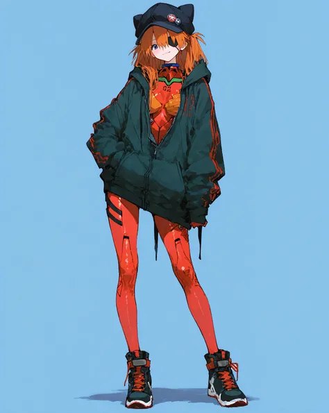 最  high quality,  Masterpiece,   748cm style  ,        cute poster、8k wallpaper、 Masterpiece、最  high quality    、  high quality      、  high detail、、           absurd,   latest,                Neon Genesis Evangelion、1 female、  Soryu Asuka Langley 、  orang...