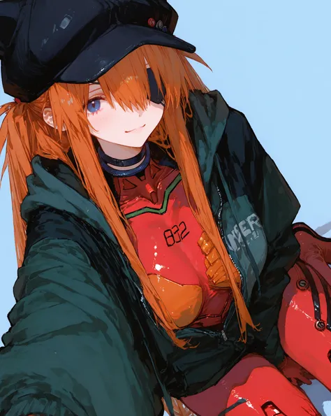 最  high quality,  Masterpiece,   748cm style  ,        cute poster、8k wallpaper、 Masterpiece、最  high quality    、  high quality      、  high detail、、           absurd,   latest,                Neon Genesis Evangelion、1 female、  Soryu Asuka Langley 、  orang...