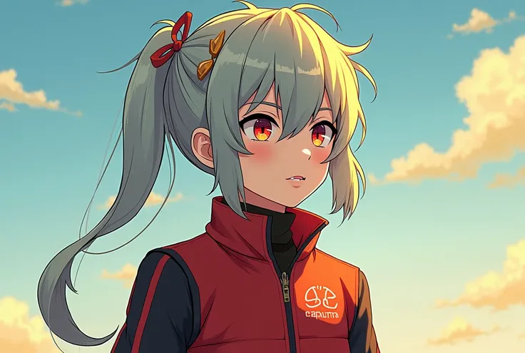 je veux des personnage artificial l'univers de l'anime inazuma eleven victory road au cheveux gris et jaune les yeux rouge en forme dragons stylé artificiel gilet de sport futurist artificiel avec des regard menaçant generé par IA artificiel#art #personnag...