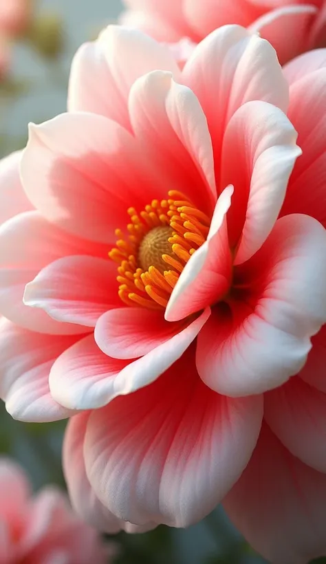 Beautiful red and white colour flower