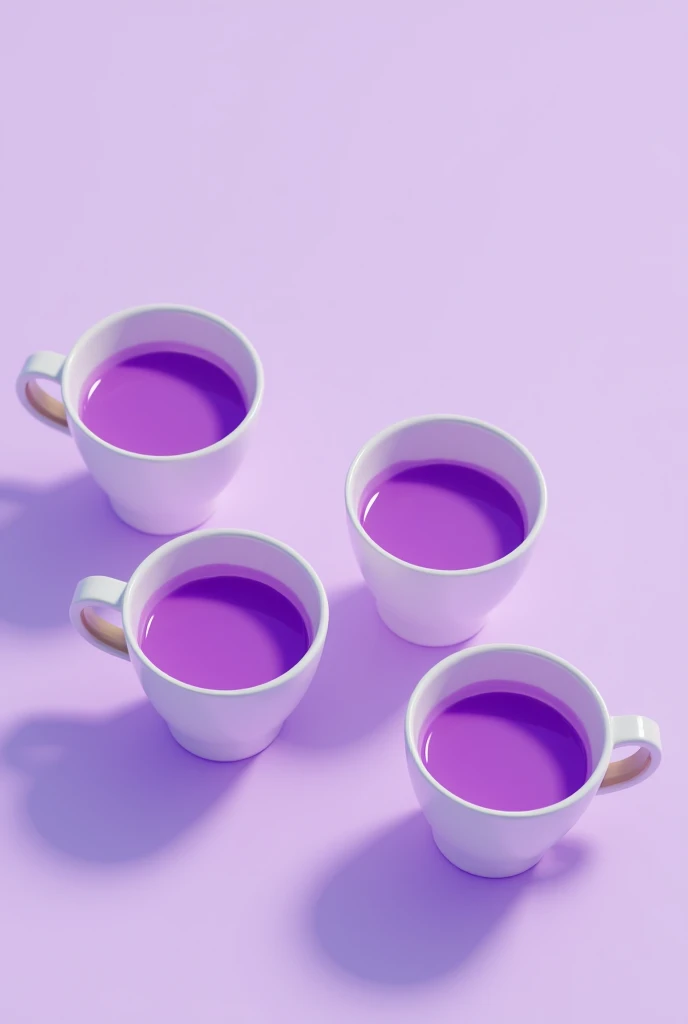 A high quality 3d with cups filled with codeine syrup 