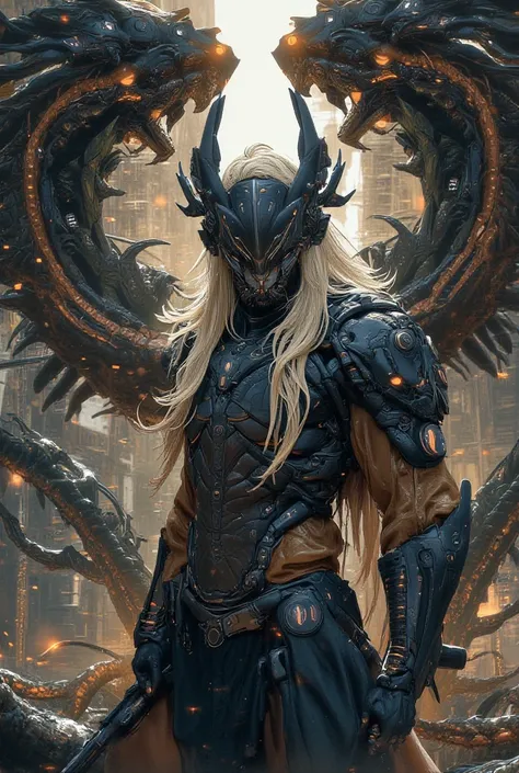     high fantasy 。 Cool Guys Face 　 long blonde hair 　Dragoon　 Dragon Helmet 　 FF4 Kane 　 Valgrind  　Kill monsters　world tree