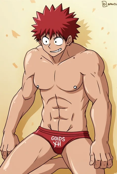 Kirishima hairy bottom from My Hero Academia by Bakugou from My Hero Academia top hairy uncircumcised uncensored yaoi penetration  gay rule 34