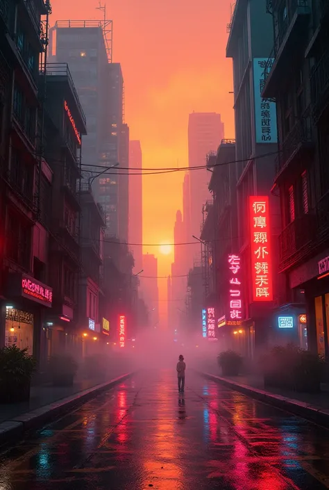 Add artistic styles, lighting, and camera angles. "A cyberpunk city at sunset, neon lights reflecting on wet streets, fog rolling in. Cinematic lighting, 4K, ultra-realistic, dynamic composition."
