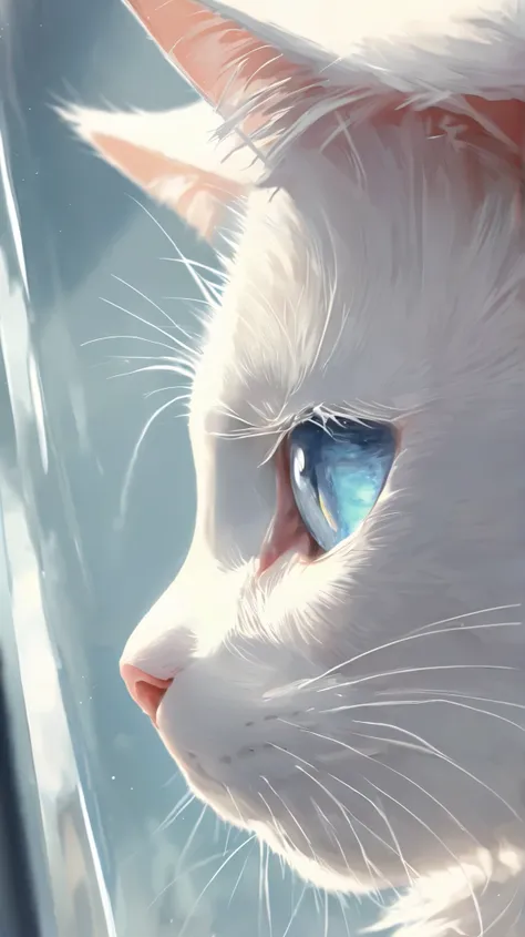 Beautiful cat profile 、Genuine、 beautiful eyes like glass。 no people 