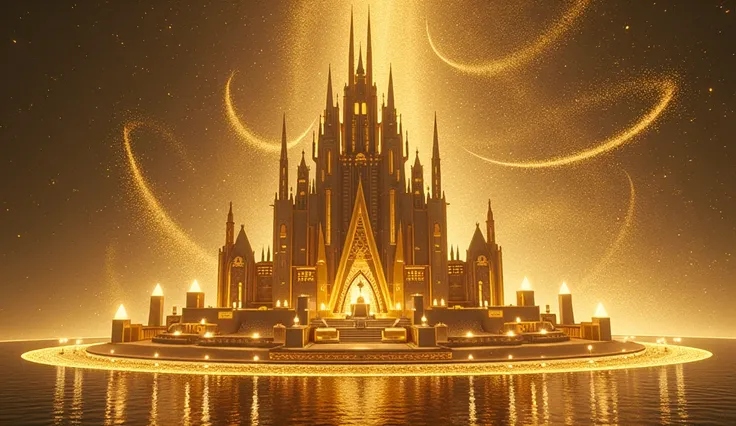 DESIGN A CAPTIVATING LANDMARK WITH GOLD PARTICLES 