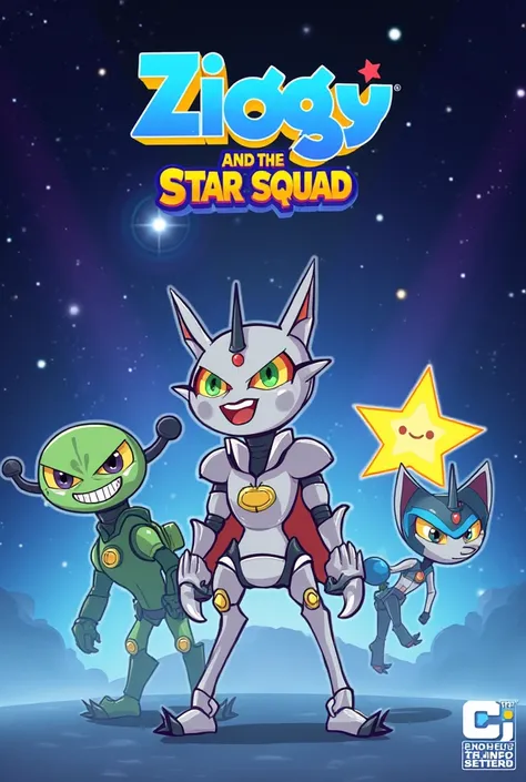 ### **Title:** *Ziggy and the Star Squad*

---

### **Characters:**

1. **Ziggy**  
   - A curious and energetic  alien with glowing blue antennae.  
   - Loves solving problems and exploring new places.  
   - Has a knack for inventing gadgets that someti...