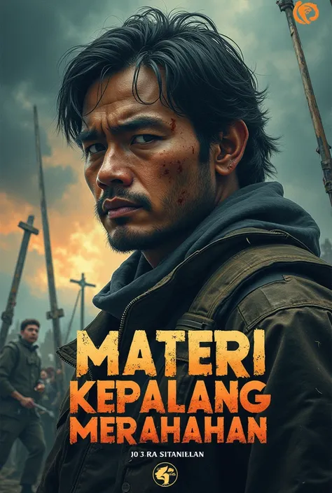 Make me a book cover about Materi Kepalang Merahahan