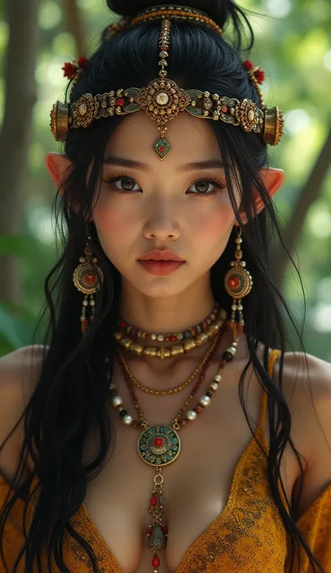 Very pretty young Asian Aztec woman 