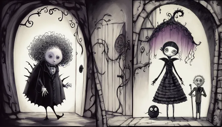     Tim Burton's Style、secret door、An interesting person