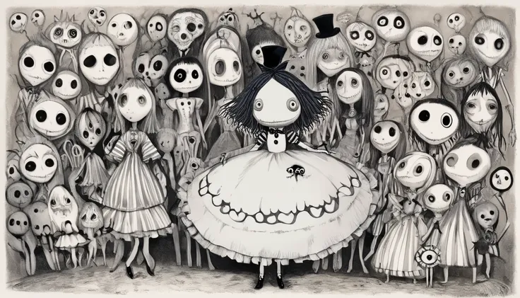     Tim Burton's Style、The person who appeared in Alice