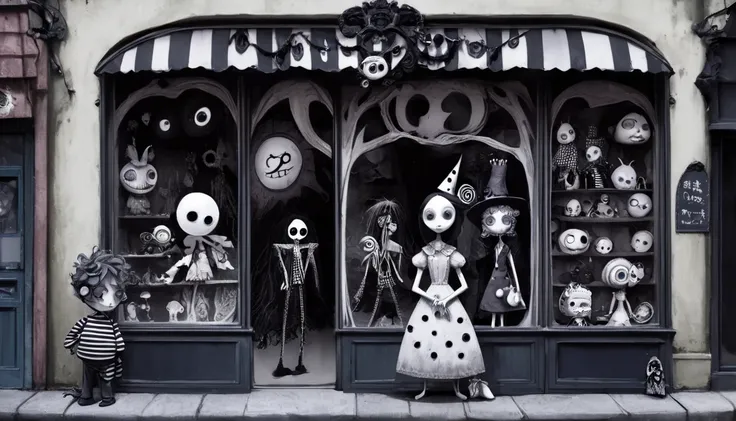     Tim Burton's Style、 shop window、An interesting person