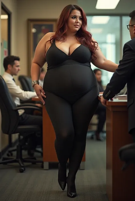 Big tights plus size pawg recepcionist

