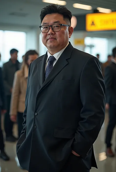 Kim jong nam standing at airport 