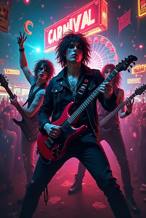 carnival poster, party, emo, rock, music 