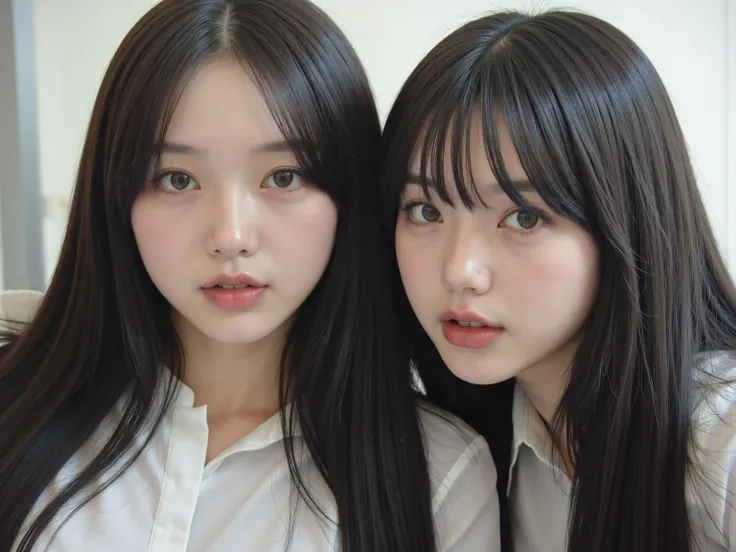 that, 8 girls, 8 friends, 8 boys , Selfie, smiles, Students, uniforme schoolr, classroom, school, high school, smile bonito, Teeth, smiling com os olhos, Korean, Idol , slanted eyes, big eyes, fringe separated on the right side , youthful appearance...