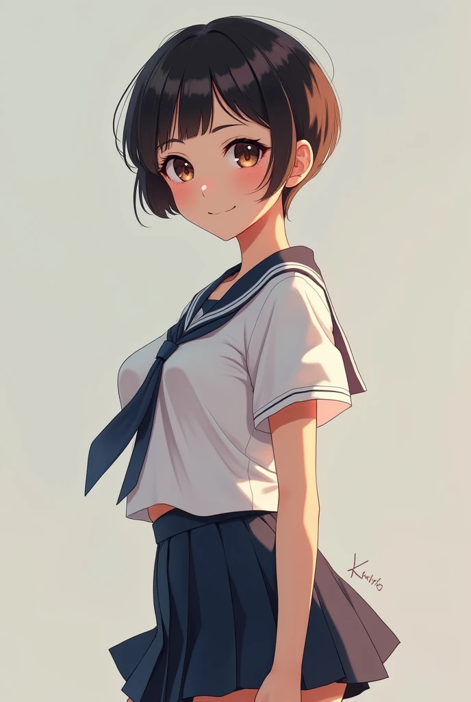 The girl with the short cut is cute Kei
uniformed
Big boobs