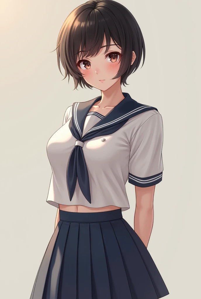 The girl with the short cut is cute Kei
uniformed
Big boobs