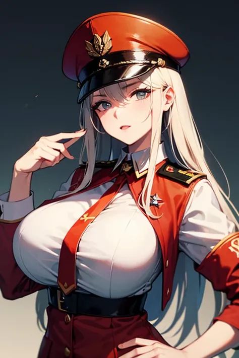 Soviet female general,large breasts, 