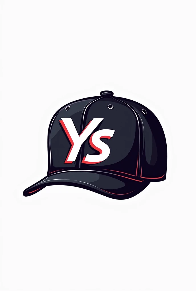 create Logo "YS" in Casquette Cap for account tiktok