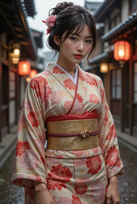 ( top quality, 8k, 32K, Masterpiece, ultra high resolution: 1.2), perfect anatomy for the lower abdomen, ( Photorealistic: 1.2), ( sharp concentration), Soft light, ( accurate anatomy), man penetrates a man , 1 girl, (cowboy shot: 1.5), sexyな遊女, cut...