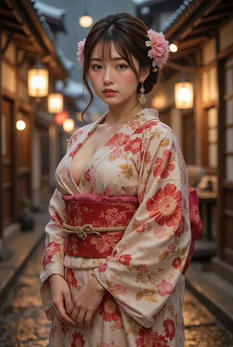 ( top quality, 8k, 32K, Masterpiece, ultra high resolution: 1.2), perfect anatomy for the lower abdomen, ( Photorealistic: 1.2), ( sharp concentration), Soft light, ( accurate anatomy), man penetrates a man , 1 girl, (cowboy shot: 1.5), sexyな遊女, cut...