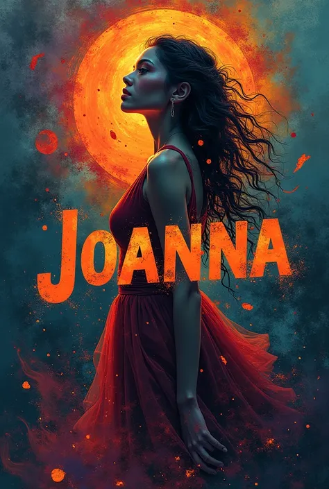 make an art with the name “joanna” in the middle