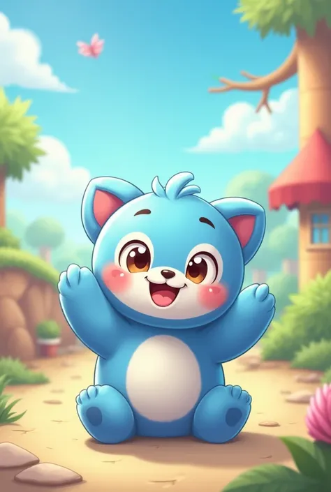 Create a cute wallpaper of Huggy Wuggy