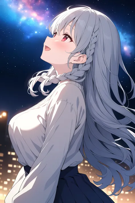 {{{masterpiece}}}, {{{best quality}}}, {{ultra-detailed}}, {illustration}, {{an extremely delicate and beautiful}},  nsfw, best quality, ultra-detailed, extremely detailed C, anime, 1 girl, solo, solo focus, long hair, silver hair, wavy hair, tired hair, s...