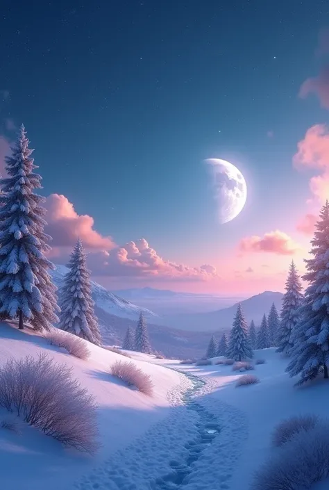 masterpiece, best quality, masterpiece,best quality,official art,extremely detailed CG unity 8k wallpaper, game_cg, snow, sky, in spring, on a hill, stars, night, full_moon, on a desert, over the sea, 