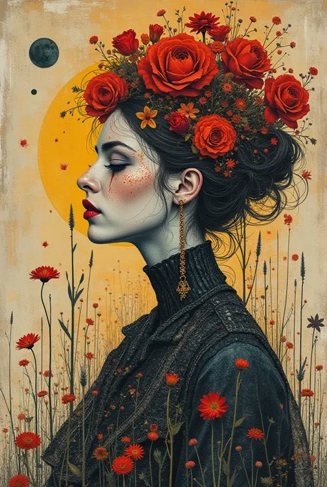 collage.mixed media.zentangle.girl.brooke shaden. magda wasiczek.miss aniela.abstract.frances macdonald.surreal and absurd scene,photorealism,hyperrealism.klimt.tristan eaton,louise mcnaught.deviant,scary,surrealism,bizarre,surrealismhighly details,claude ...