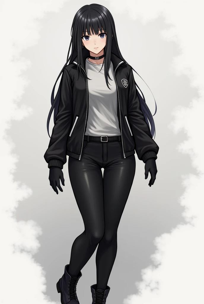 Toman Basic Uniform Black Jacket with the Toman Emblem — The black leather jacket fits the body,  with details that demonstrate her functionality and resistance .  The Toman emblem is embroidered on the left breast ,  highlighting her loyalty to the gang ....