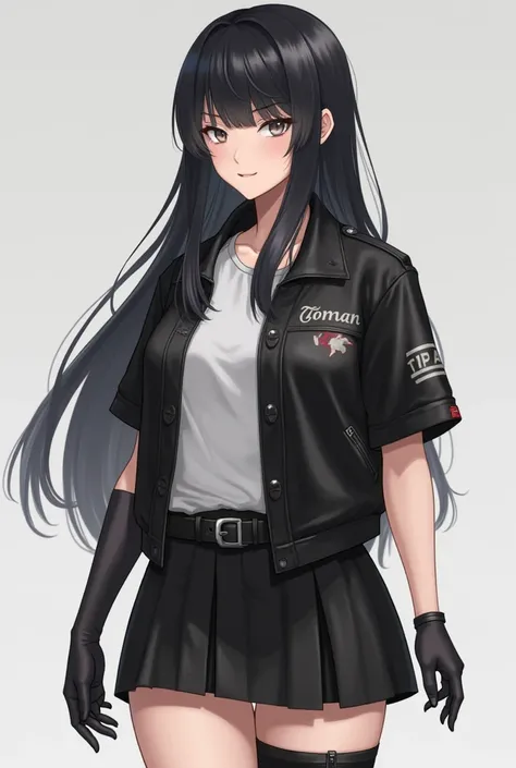 Toman Basic Uniform Black Jacket with the Toman Emblem — The black leather jacket fits the body,  with details that demonstrate her functionality and resistance .  The Toman emblem is embroidered on the left breast ,  highlighting her loyalty to the gang ....