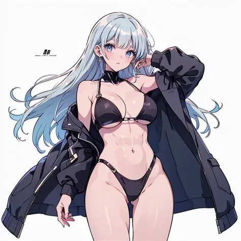 "Full-body anime kawaii character, beautifully detailed eyes and lips, long eyelashes, soft and elegant expression. A young woman with a slender and graceful figure, wearing a perfect, sexy and elegant thicc body nice abs, large breasts and butt. Her face ...