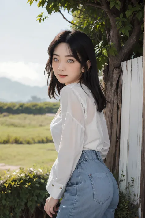 1 เด็กหญิง, Live action , Realistic, realistically, Full body photo of a young woman

Face: " A young woman with a delicate and symmetrical face, fair and smooth skin. Her forehead is medium-sized, with a smooth and natural curve,The face has a round oval ...