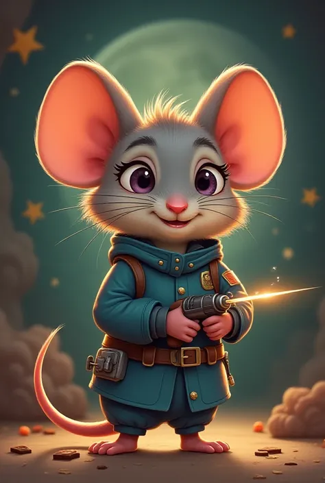  Créez un personnage d'un petit ,  adorable nommée  "El Ratoncito "  pour une histoire pour enfants intitulée  "El Ratoncito  y la Luna de Queso." La souris devrait être de style dessin animé et amicale,  avec des caractéristiques uniques et attachantes .
...