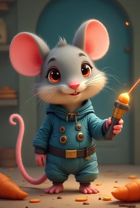  Créez un personnage d'un petit ,  adorable nommée  "El Ratoncito "  pour une histoire pour enfants intitulée  "El Ratoncito  y la Luna de Queso." La souris devrait être de style dessin animé et amicale,  avec des caractéristiques uniques et attachantes .
...