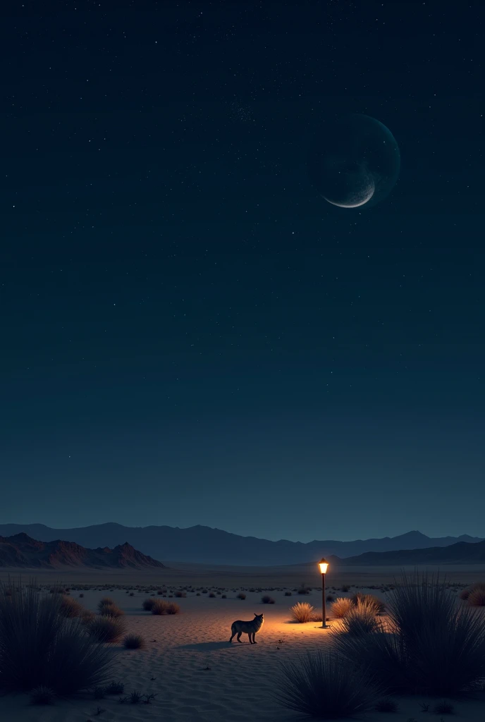 What sounds do you hear at night in the desert?